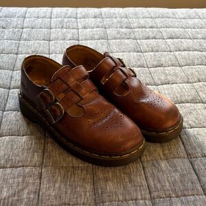 Dr. Martens Brown Leather Flats